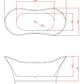 1066-1800 Tulip Shape Freestanding Bath