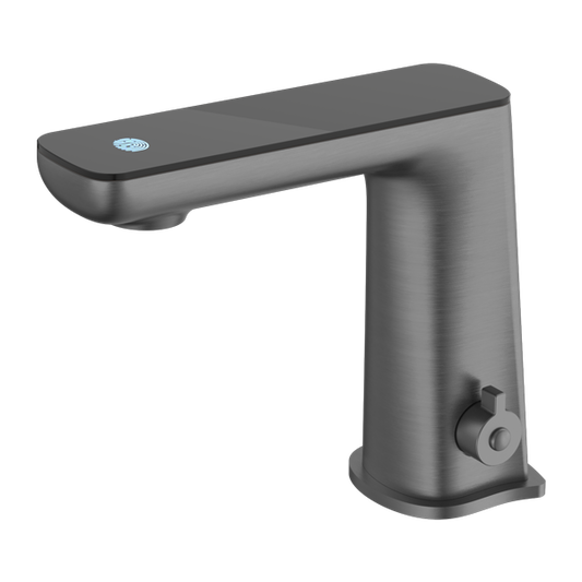 Claudia Range Digital Display Sensor Basin Tap - Gun Metal Grey