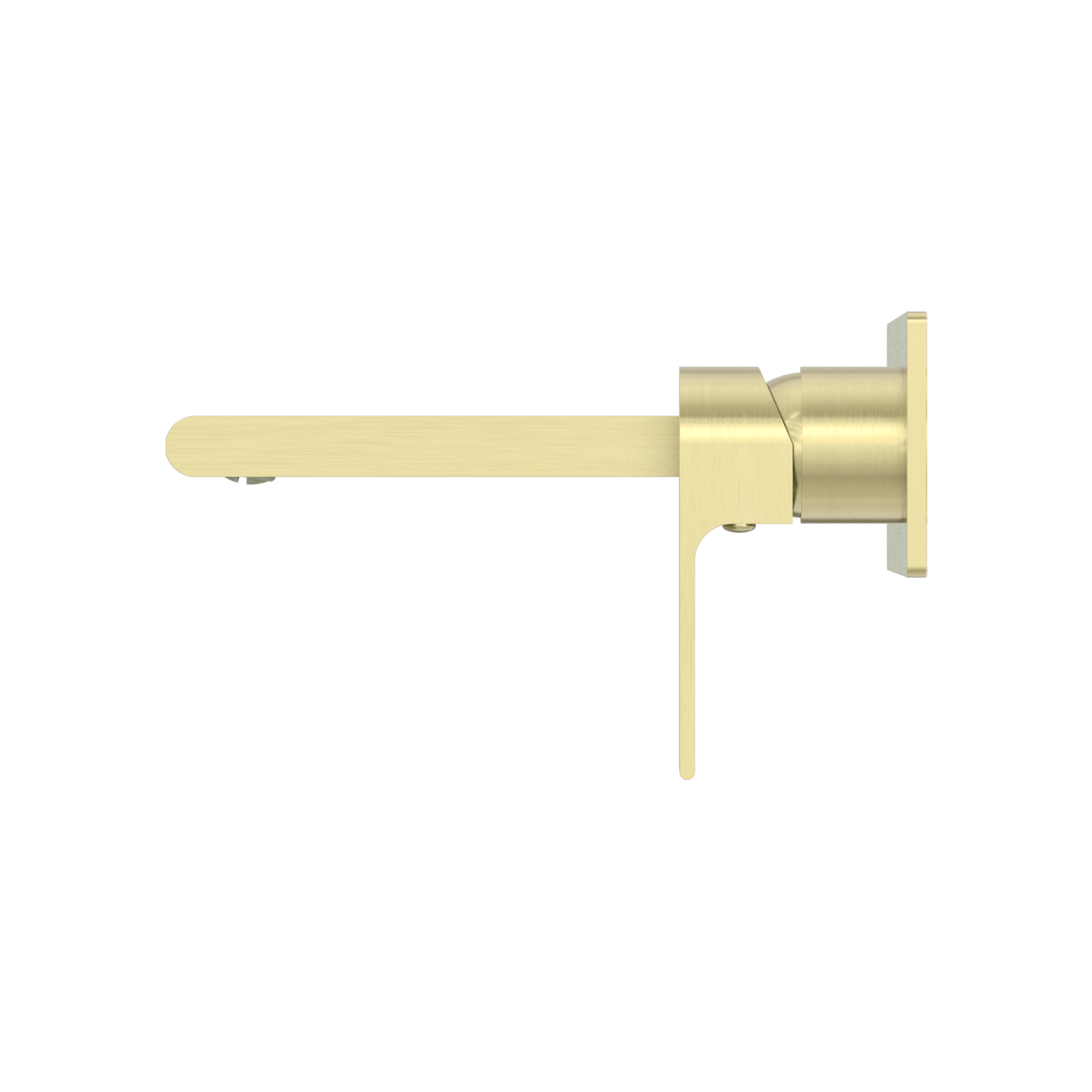 Bianca Brushed Gold Wall Mixer With Spout