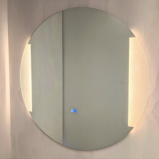 Round LED Touch Sensor Mirror with a Demister - 750mm Diameter