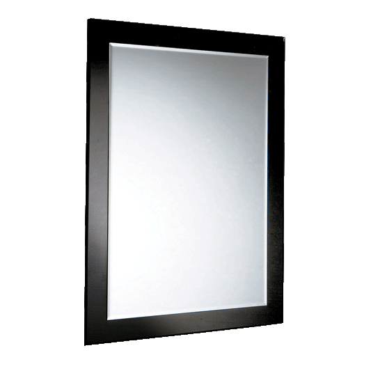 Square Bathroom Mirror on Mirror with a Black Edge 900 x 900mm