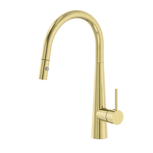 Dolce Pull out Sink Mixer with Vegie Spray Function - Brushed Gold