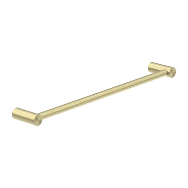 Mecca Range Brushed Gold Single Bar Towel Rail (Non Heated) 600mm
