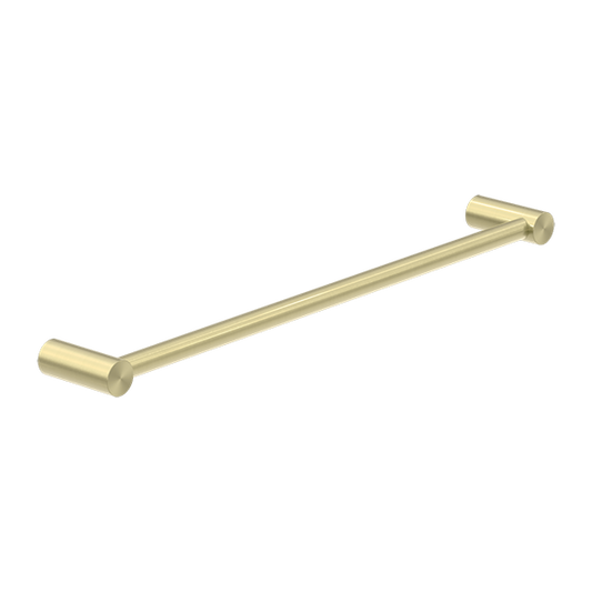 Mecca Range Brushed Gold Single Bar Towel Rail (Non Heated) 800mm