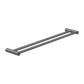 Mecca Range Gunmetal Grey Double Bar Towel Rail (Non Heated) 800mm