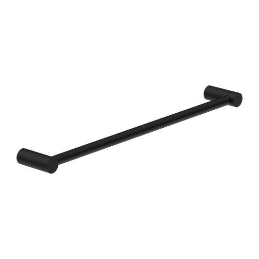 Mecca Range Matte Black Single Bar Towel Rail (Non Heated) 800mm