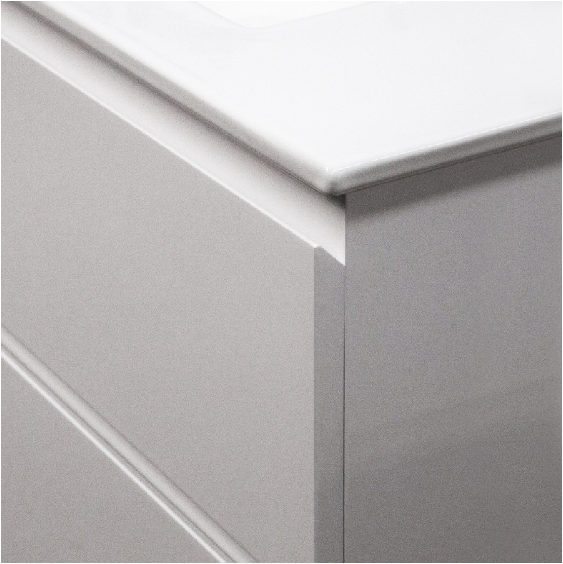 Builder's Range 1500mm Double Wall Hung Plywood Vanity Gloss White