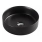 Round Ceramic Countertop Basin Matte Black Finish 360x360x120mm