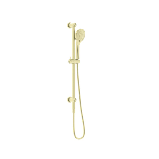 Mecca Range Brushed Gold Shower Slide Rail With Top Water Inlet