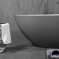 Cast Stone Solid Surface Freestanding Bath Grey & White - 1700mm