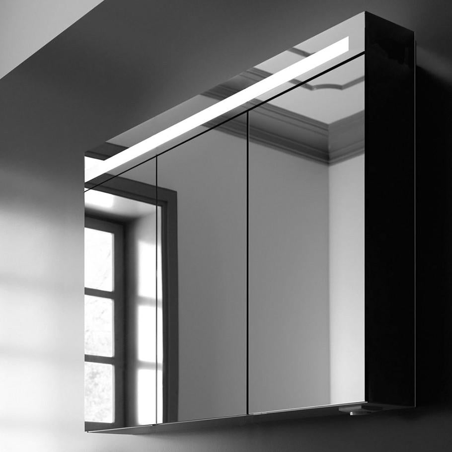 Austin Range Bathroom Mirror Cabinet with an LED Light Rosewood Color - 1500mm