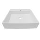 Counter Top Square Ceramic Basin with a Tap Hole 440 x 440 x 100mm