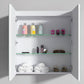 Smile Range Bathroom Mirror Cabinet White Finish 600mm