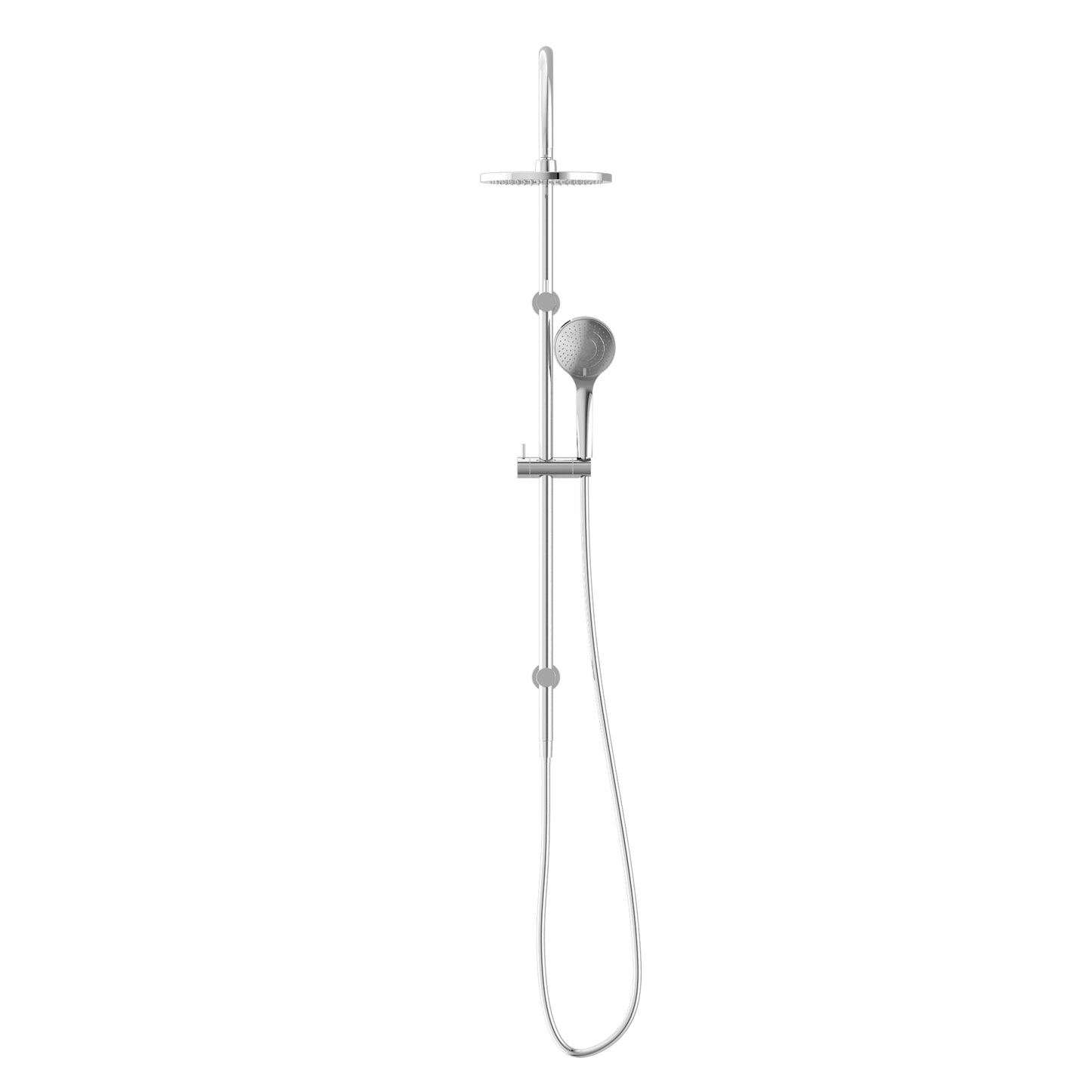 Mecca Range Chrome Twin Shower Set With Top Water Inlet