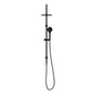 Mecca Range Matte Black Twin Shower Set With Top Water Inlet