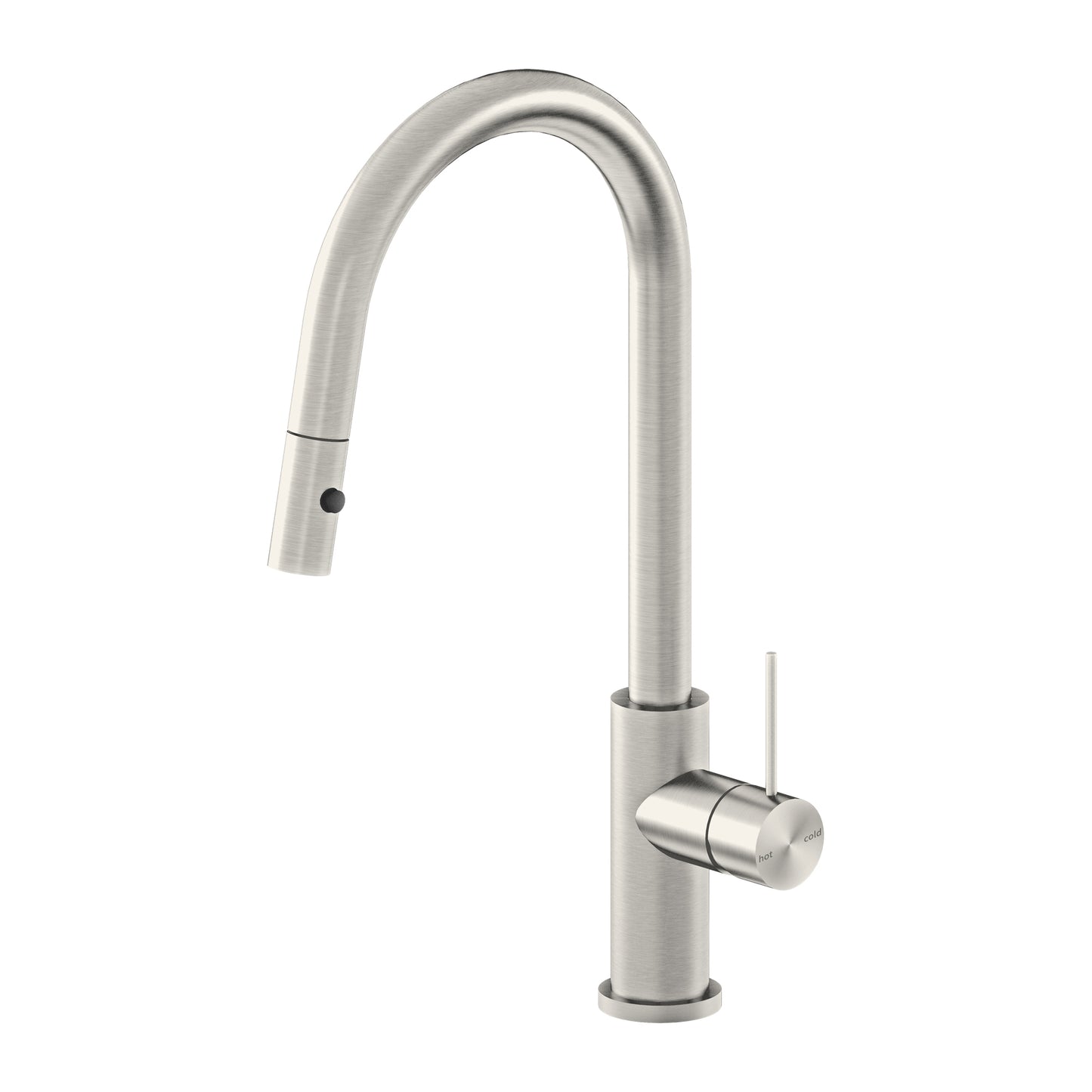 Mecca Brushed Nickel Pill Out Sink Mixer With Vegie Spray Function