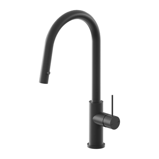 Mecca Matte Black Pull Out Sink Mixer With Vegie Spray Function