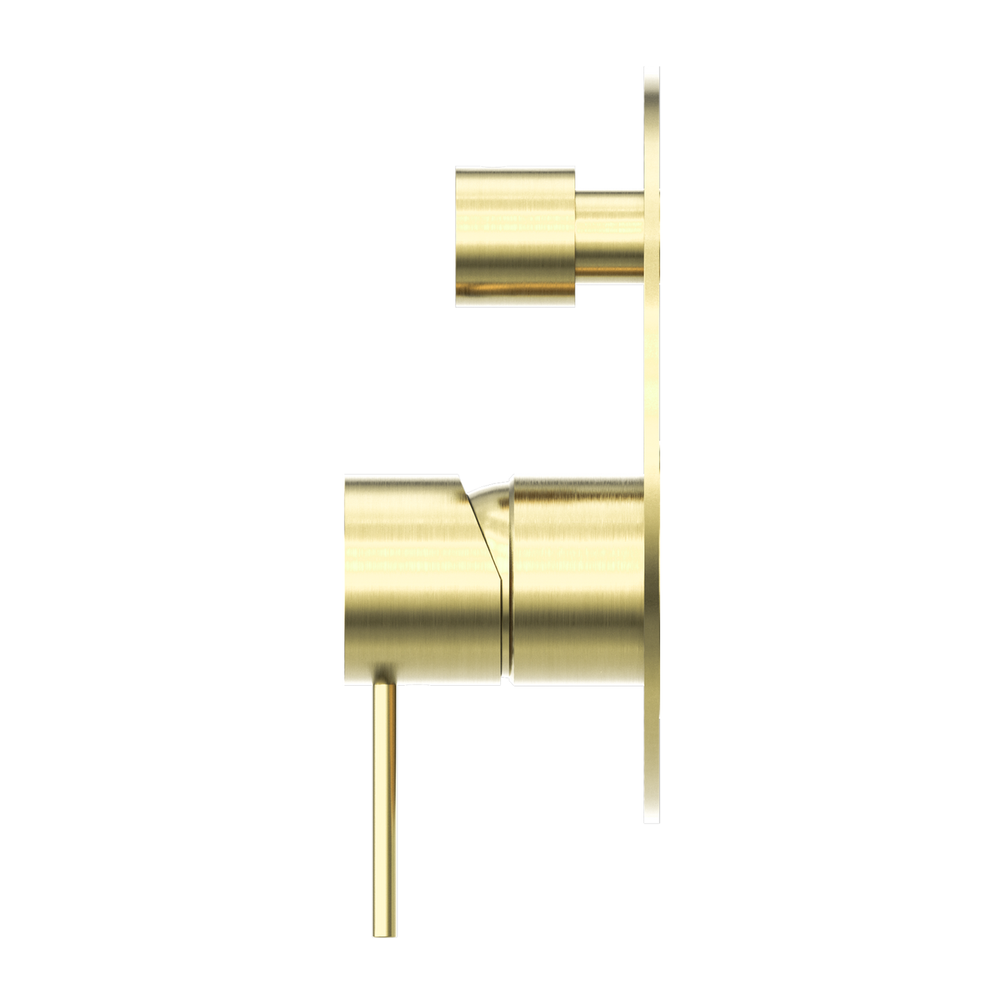 Mecca Brushed Gold Shower Mixer With Diverter