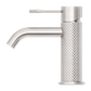 Diamond Knurling Opal Basin Mixer - Brushed Nickel with PVD Coating