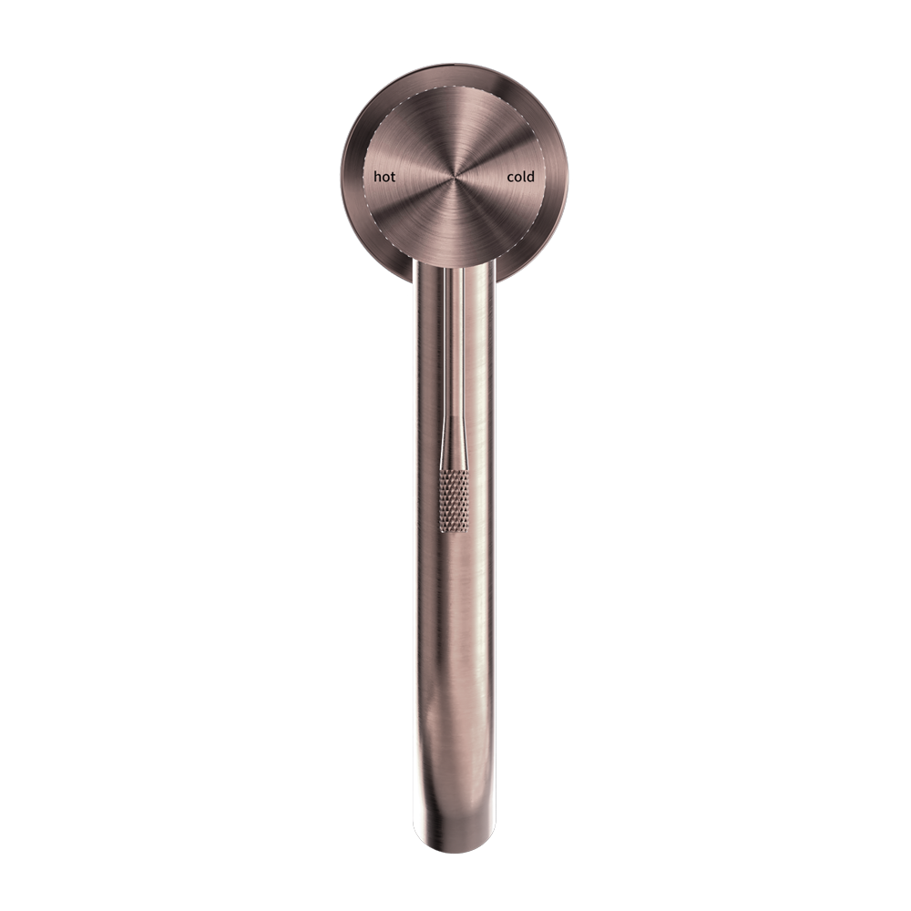 Diamond Knurling Opal Tall Basin Mixer - Brushed Bronze with PVD Coating