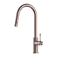Diamond Knurling Opal Kitchen Mixer with Pull Out Hose - Brushed Bronze with PVD Coating