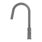 Diamond Knurling Opal Kitchen Mixer with Pull Out Hose - Graphite with PVD Coating