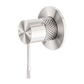 Diamond Knurling Opal Shower Mixer - Brushed Nickel with PVD Coating
