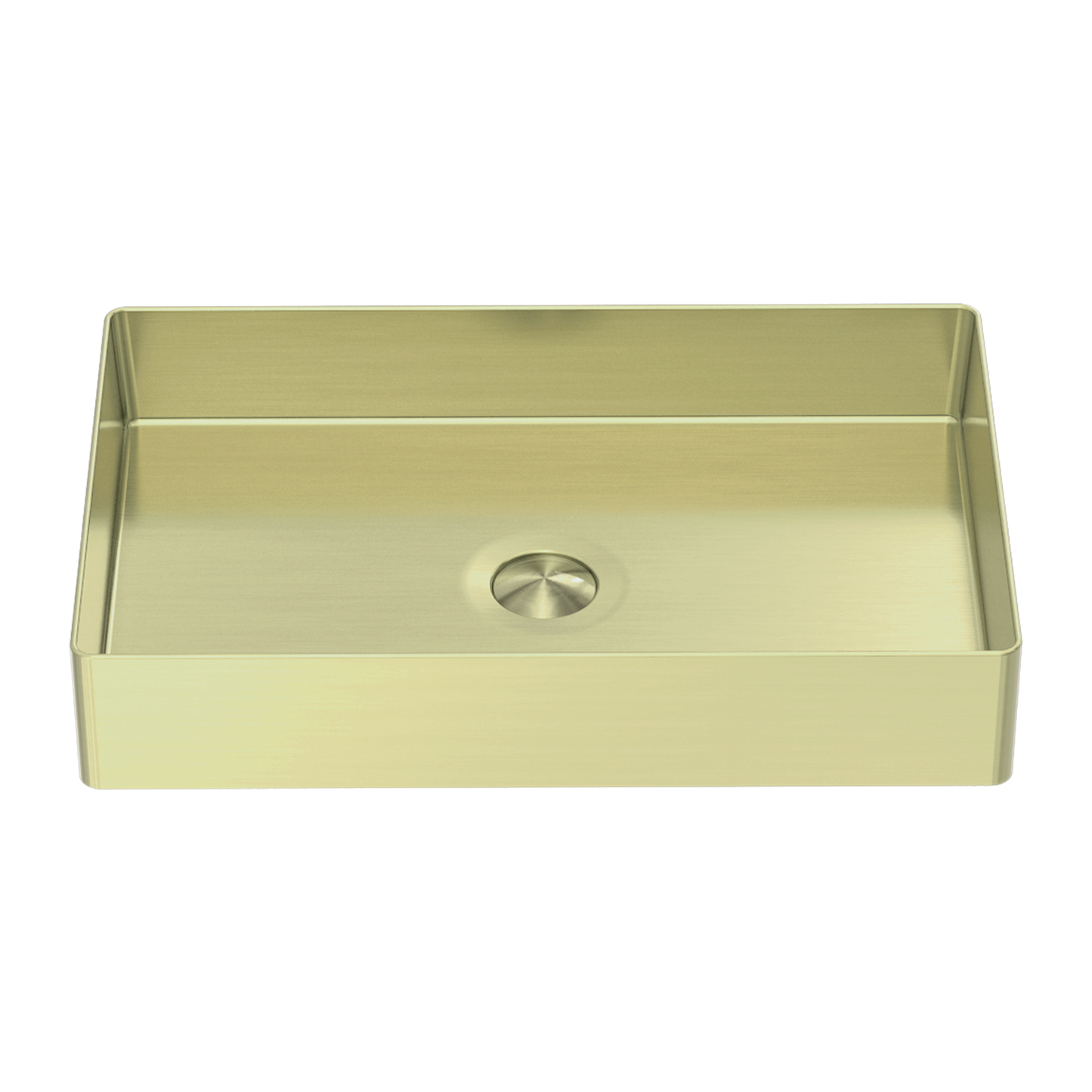 Stainless Steel Rectangle Counter Top Basin - Brushed Gold with PVD Coating