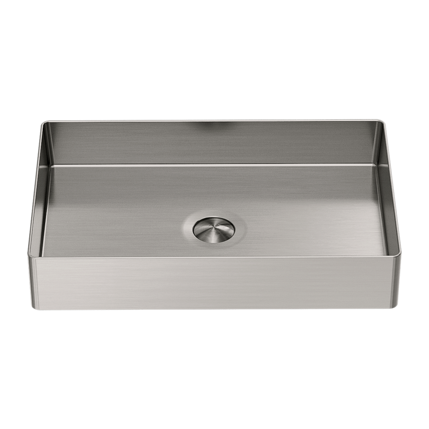 Stainless Steel Rectangle Counter Top Basin - Brushed Nickel with PVD Coating