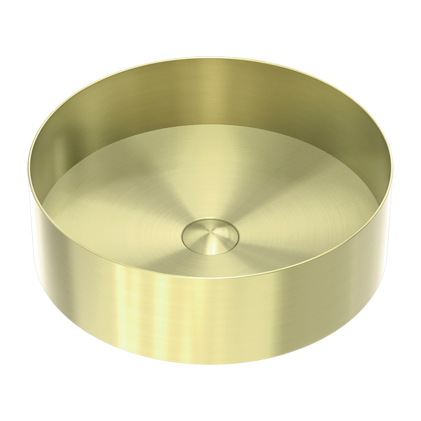 Opal Stainless Steel Round Counter Top Basin - Brushed Gold with PVD Coating