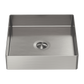 Stainless Steel Square Counter Top Basin - Brushed Nickel with PVD Coating