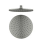 Gun metal Grey Wall Mounted Round Rain Shower Head 250mm Diameter