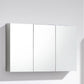 Smile Range Bathroom Mirror Cabinet White Finish 1200mm