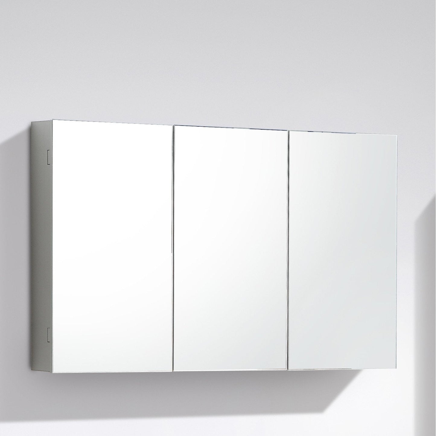 Smile Range Bathroom Mirror Cabinet White Finish 1500mm