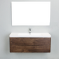 Smile Range Wall Mount Single Sink Vanity Rosewood Finish 1200 x 480 x 480mm