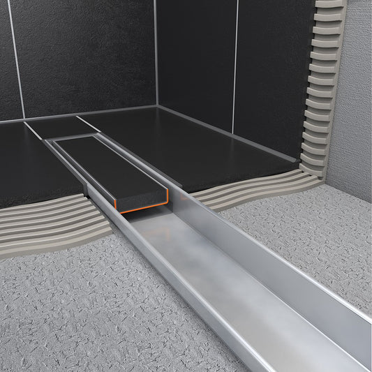 Linear Tile Insert Shower Drain Channel (800mm to 1500mm)