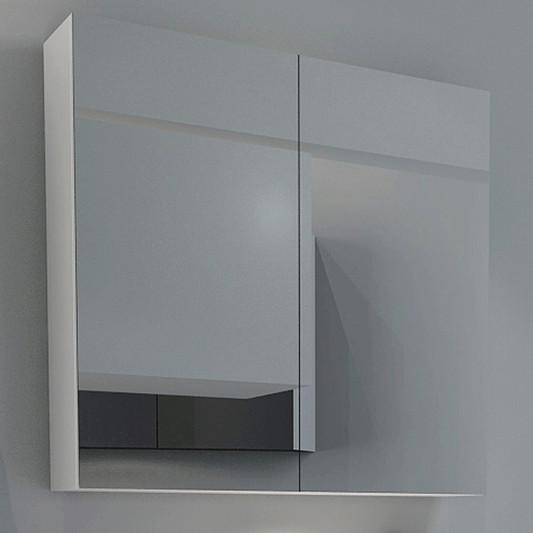 Smile Range Bathroom Mirror Cabinet White Finish 750mm