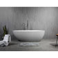 Cast Stone Solid Surface Freestanding Bath Ice Crack Texture - 1700mm