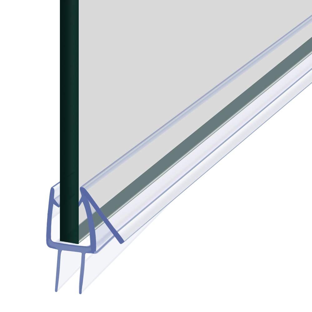 Frameless Hinged Shower Glass Door & Return Panel 1200 x 900mm
