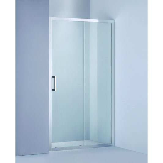 Alcove Shower Semi Framed Sliding Door Glass Kit 1200 x 800mm