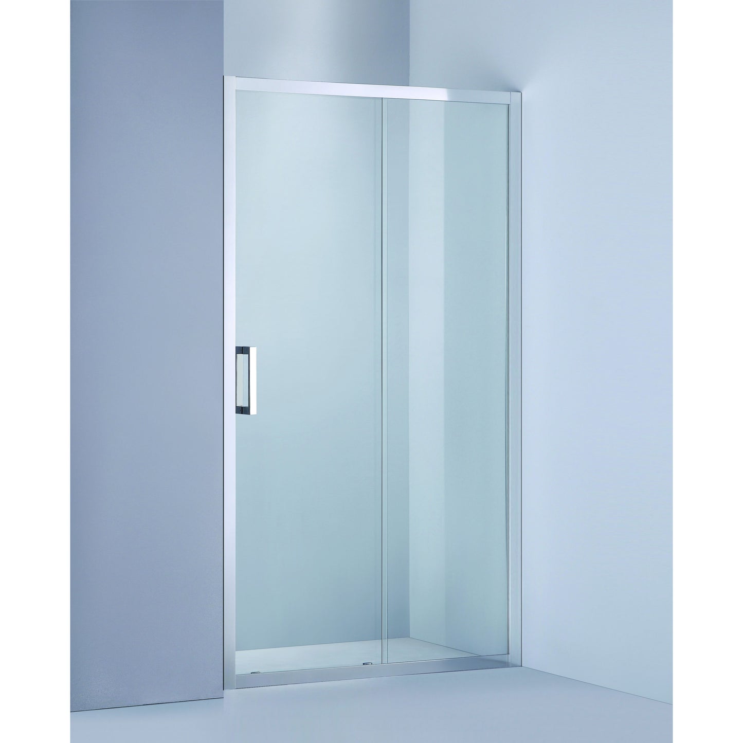 Alcove Shower Semi Framed Sliding Door Glass Kit 1200 x 900mm