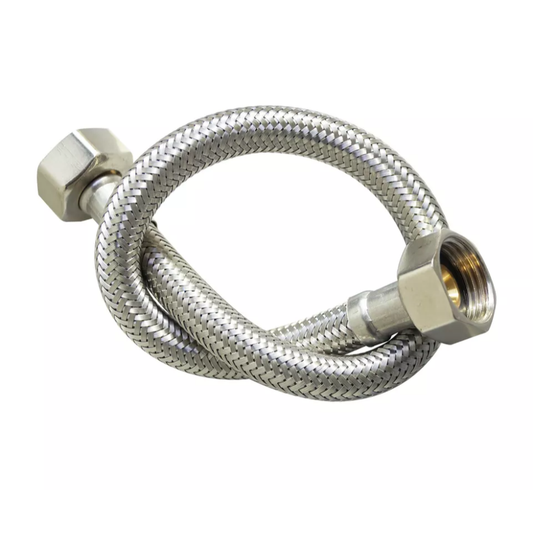Stainless Steel Braided Hose 400mm (15mm, F/F)