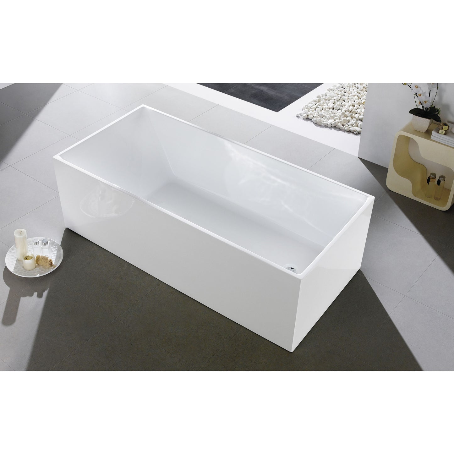 1030-1500 Four Square Straight Sided Freestanding Bath